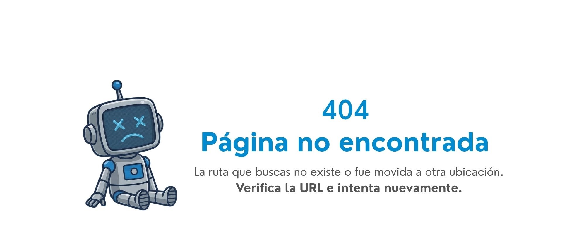 404 Página no encontrada